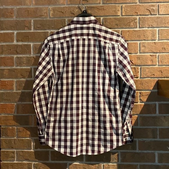 GAP Non-iron Gingham Button down Shirt for men XS - Picture 2 of 8